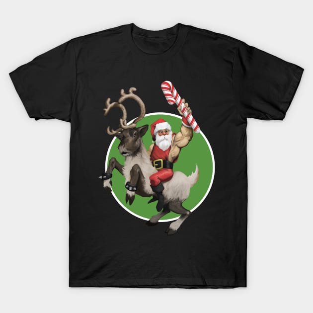 Santa the Barbarian T-Shirt by ChurchOfRobot